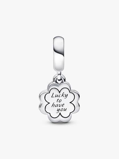 Four-leaf Clover Friendship Double Dangle Charm