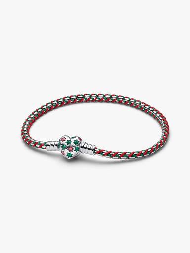 Peppermint Cord Box Chain Bracelet