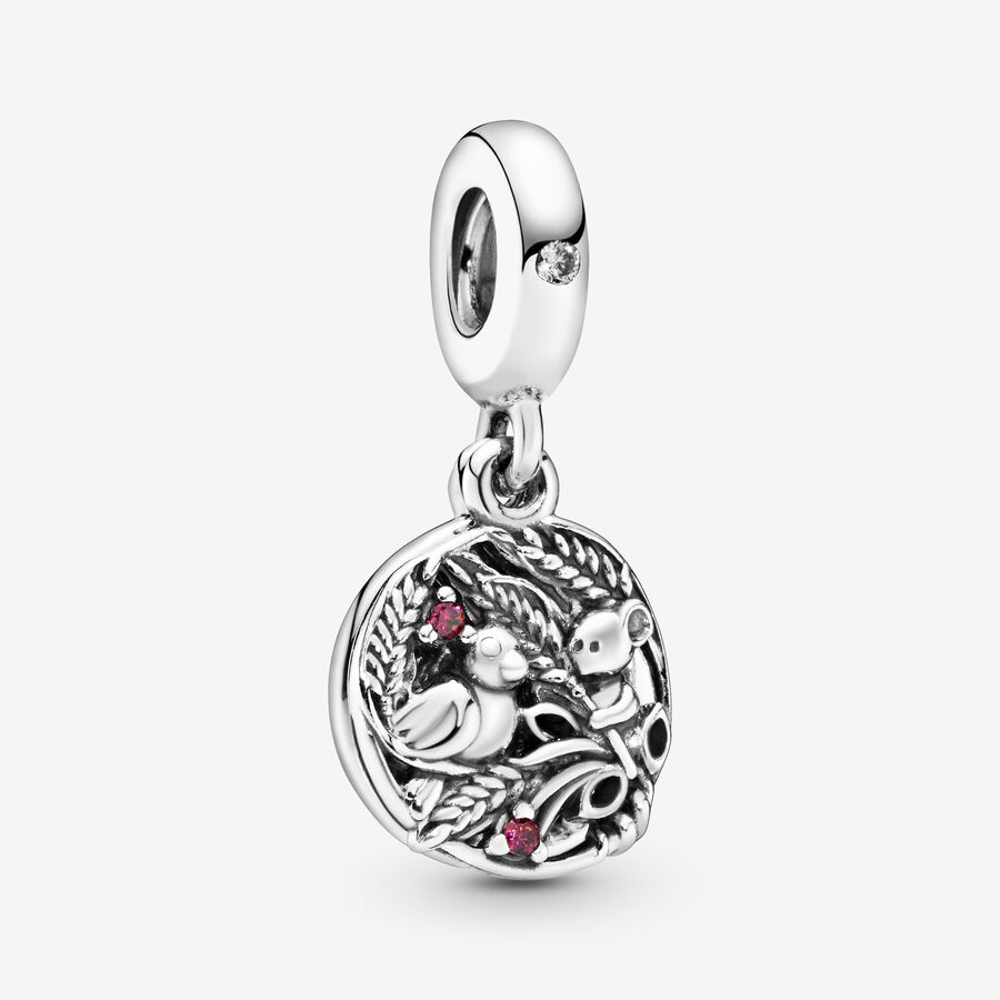 FINAL SALE - Bird and Mouse Dangle Charm image number 0