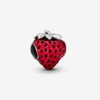 Seeded Strawberry Fruit Charm | Sterling silver | Pandora US