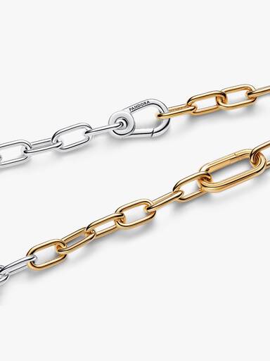 Two-tone Link Chain Necklace