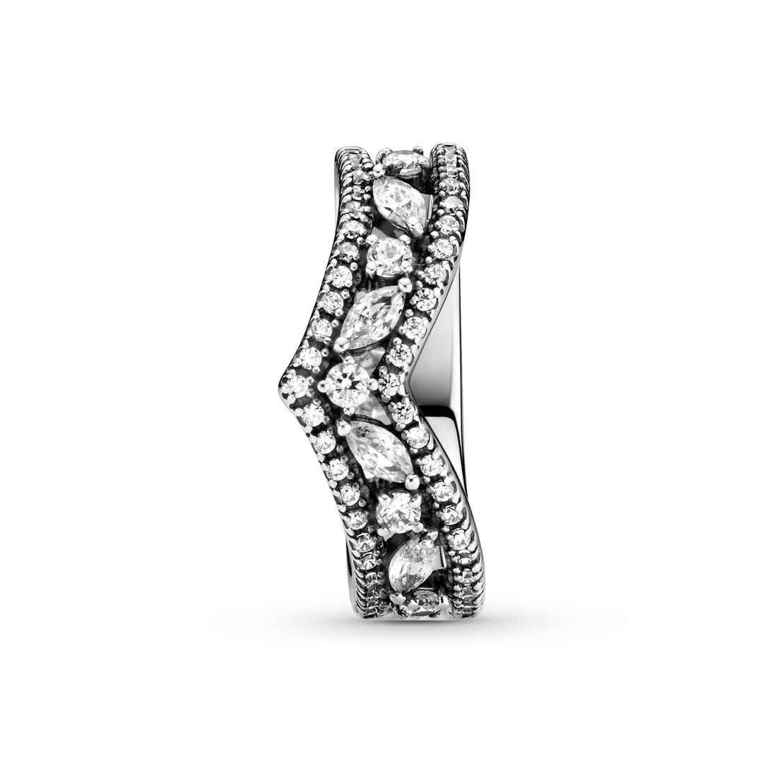 FINAL SALE - Sparkling Marquise Double Wishbone Ring