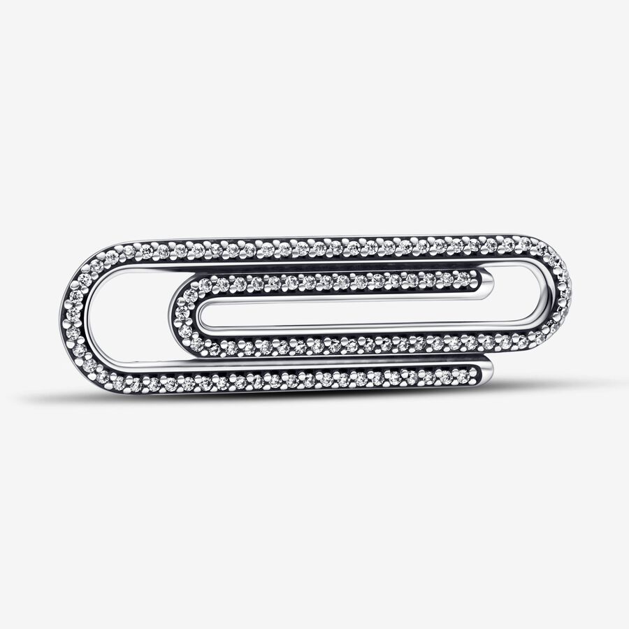 Men's M-Clip Mother-Of-Pearl Key Ring - Metallic