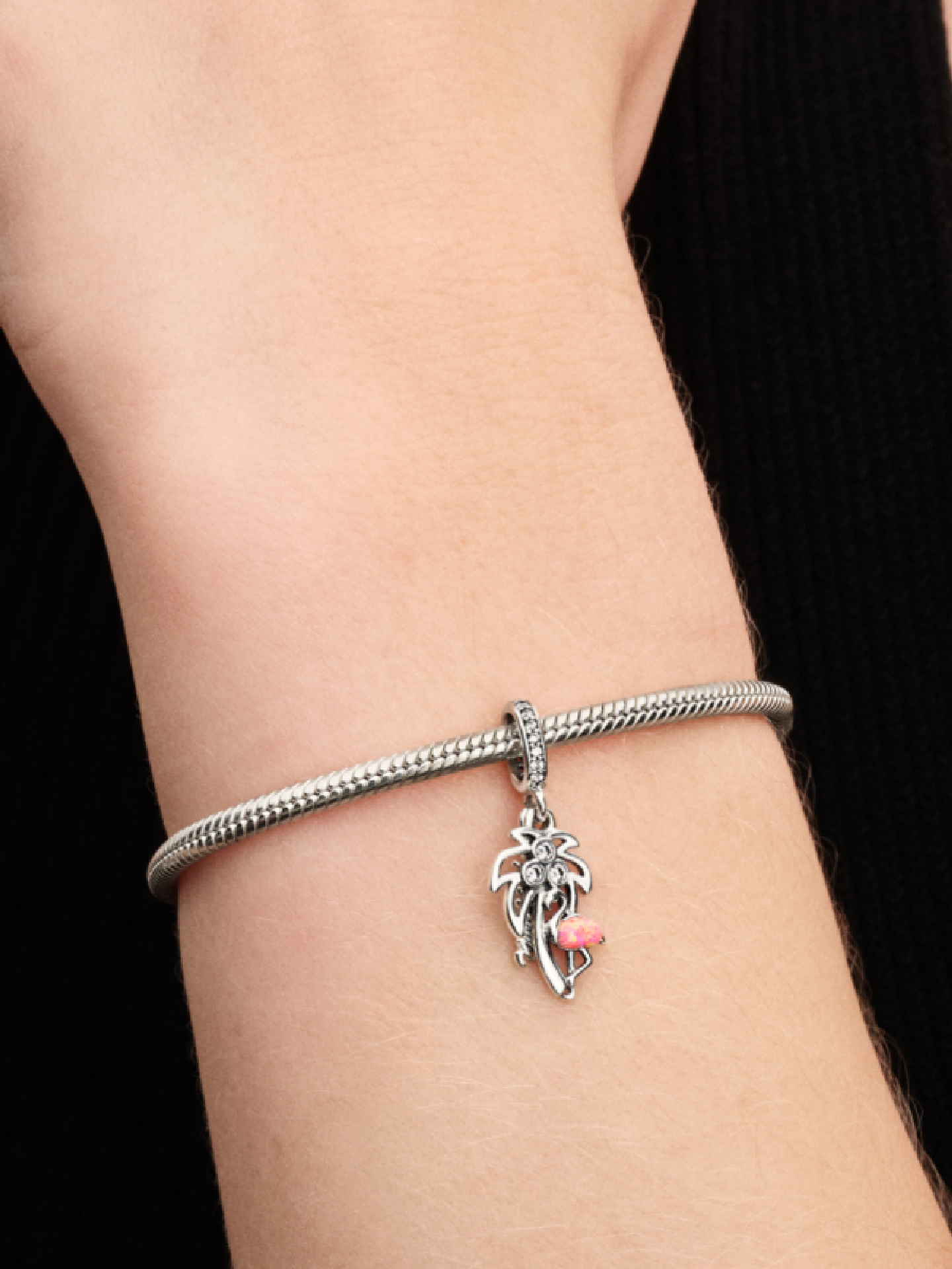 Женский шарм Pandora Miami Dangle Charm, цвет: Серебро — фото 3