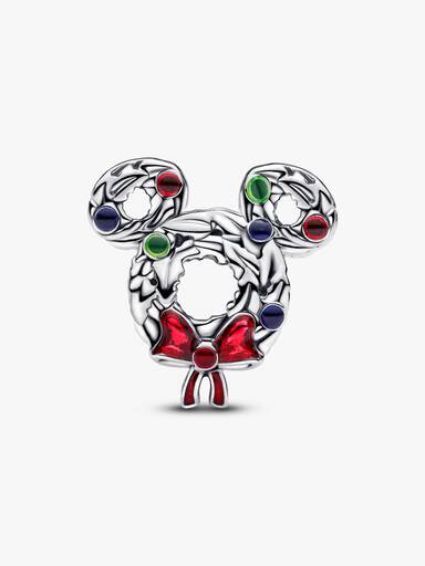 Disney Mickey Mouse Christmas Wreath Charm