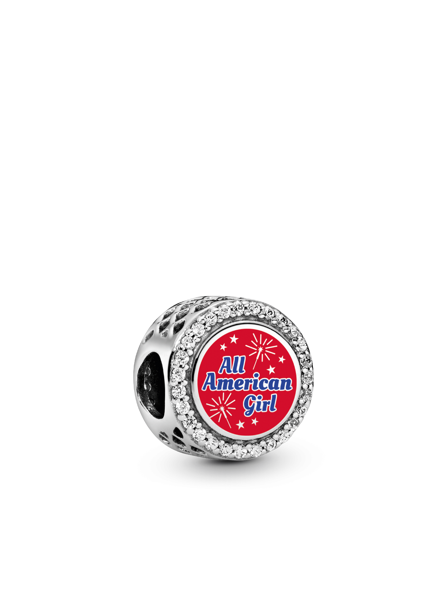 Женский шарм Pandora All American Girl Charm, цвет: Серебро — фото 1
