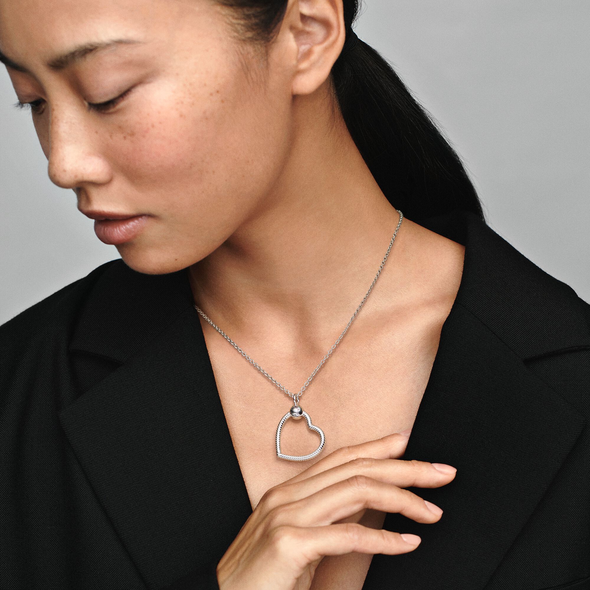 Pandora Moments Heart Charm Pendant | Sterling silver | Pandora US