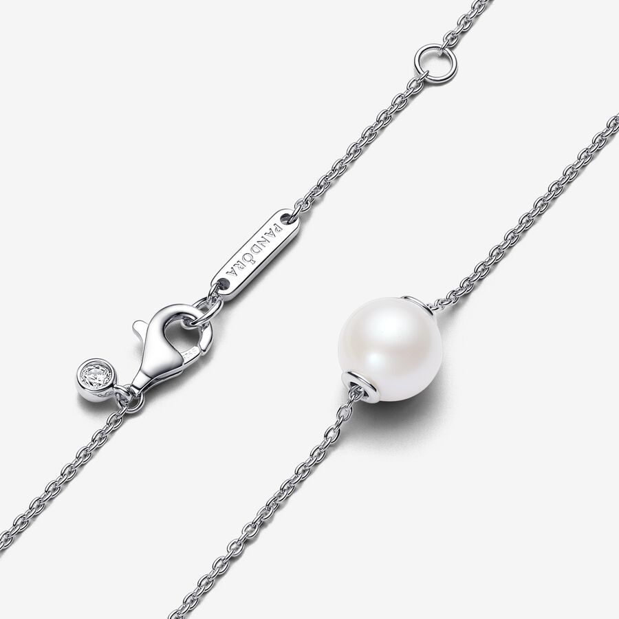Pandora ME Treated Freshwater Cultured Pearl Necklace, Sterling silver