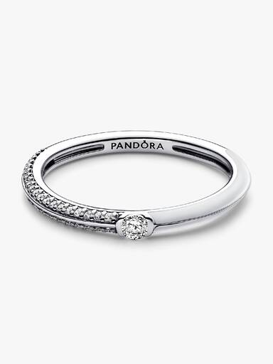 Pandora ME Pavé & White Dual Ring