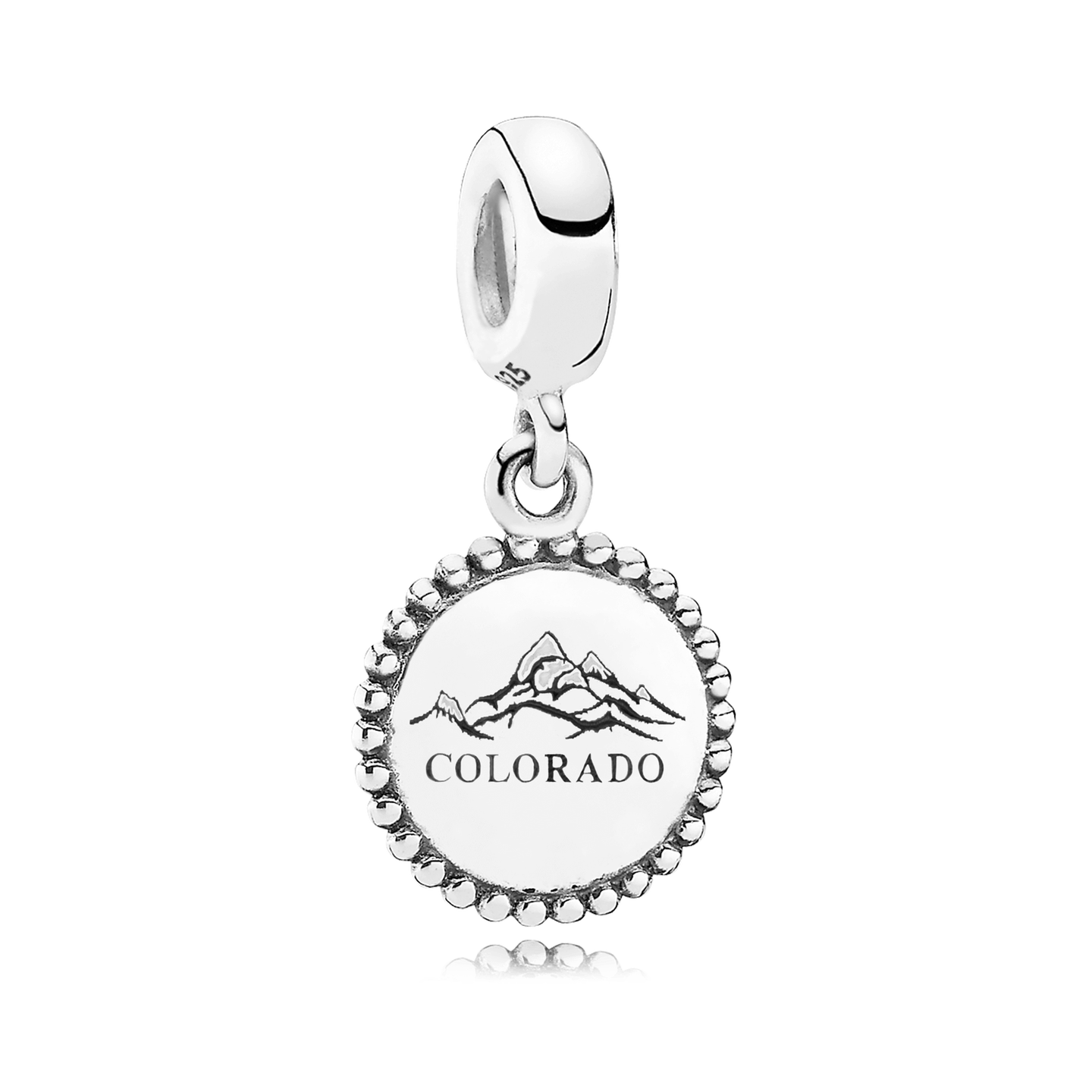 Женская кепка Pandora Colorado Snow Dangle Charm, цвет: Серебро — фото 1