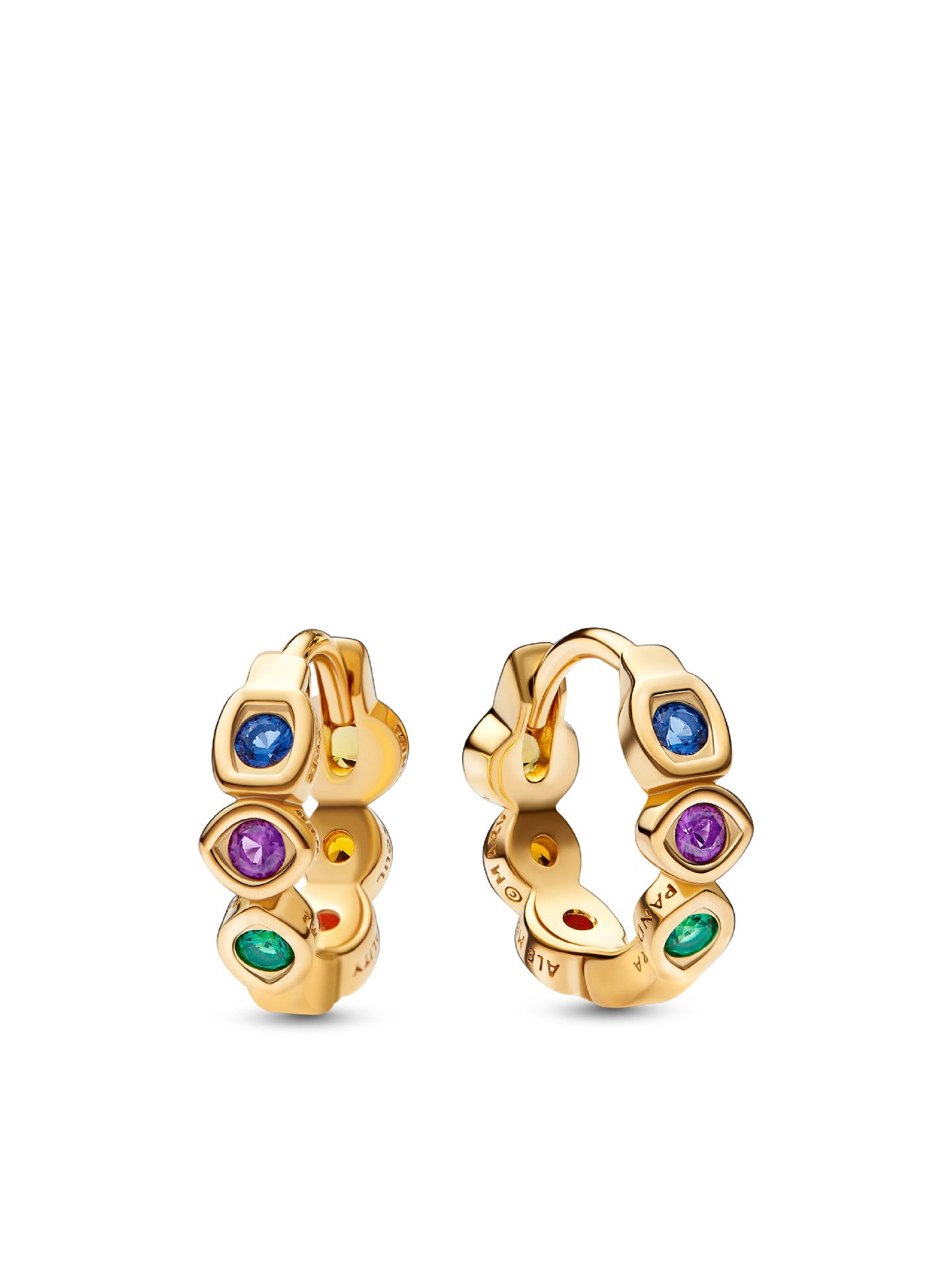 Женские серьги Pandora Marvel The Avengers Infinity Stones, цвет: Позолоченный — фото 1