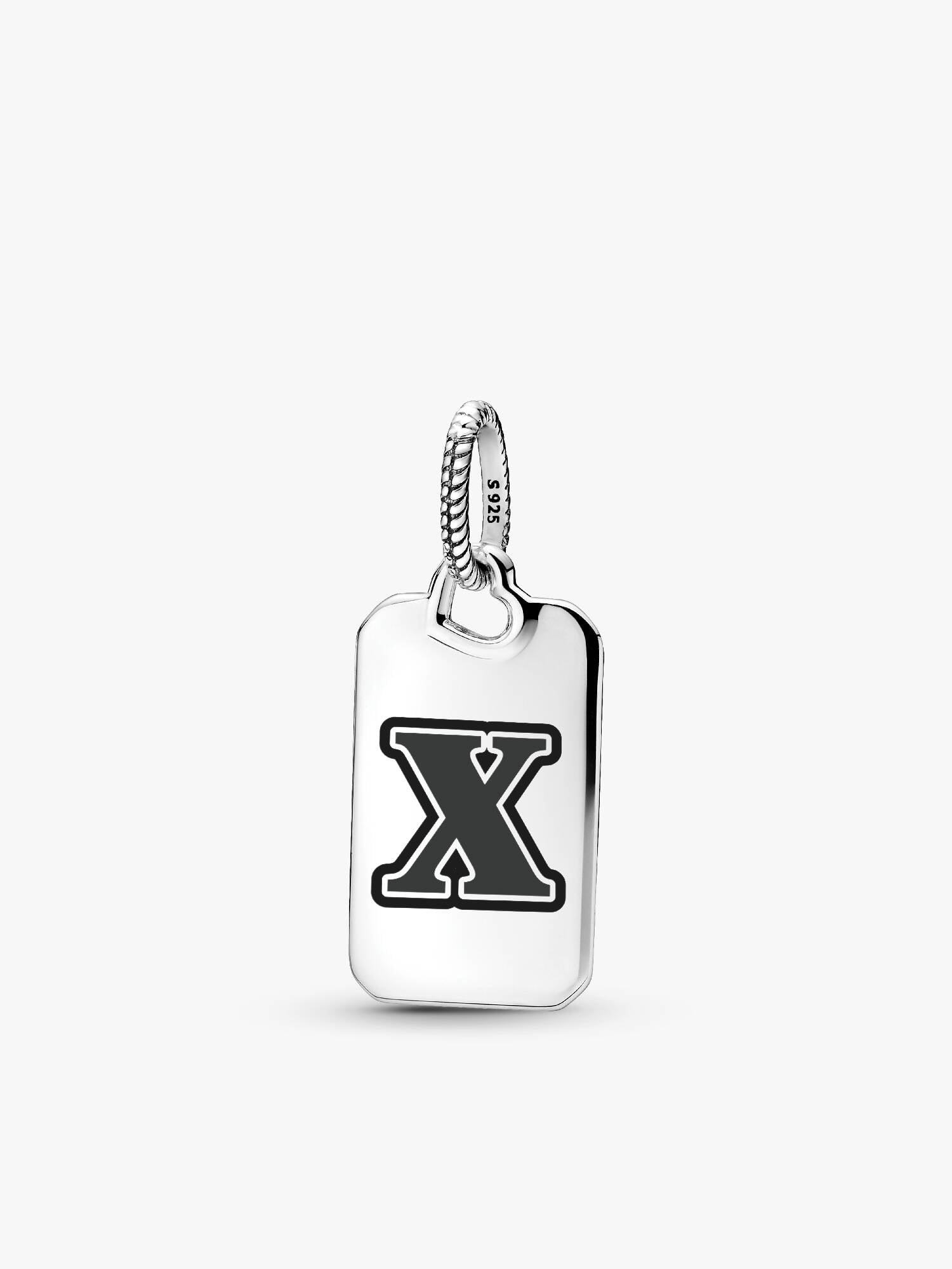 Letter X Rectangle Pendant