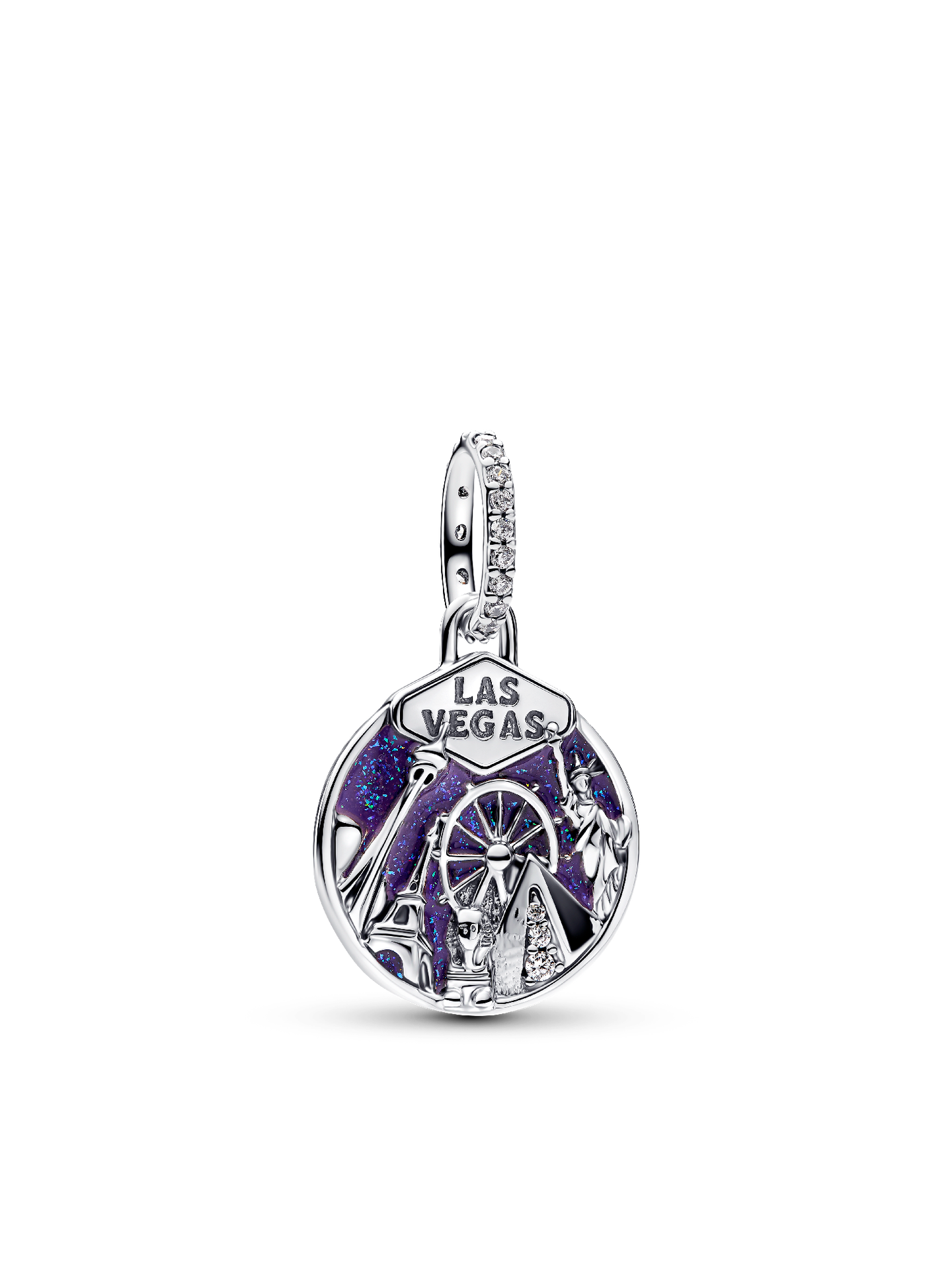 Женский шарм Pandora Las Vegas Skyline Dangle Charm, цвет: Серебро — фото 1