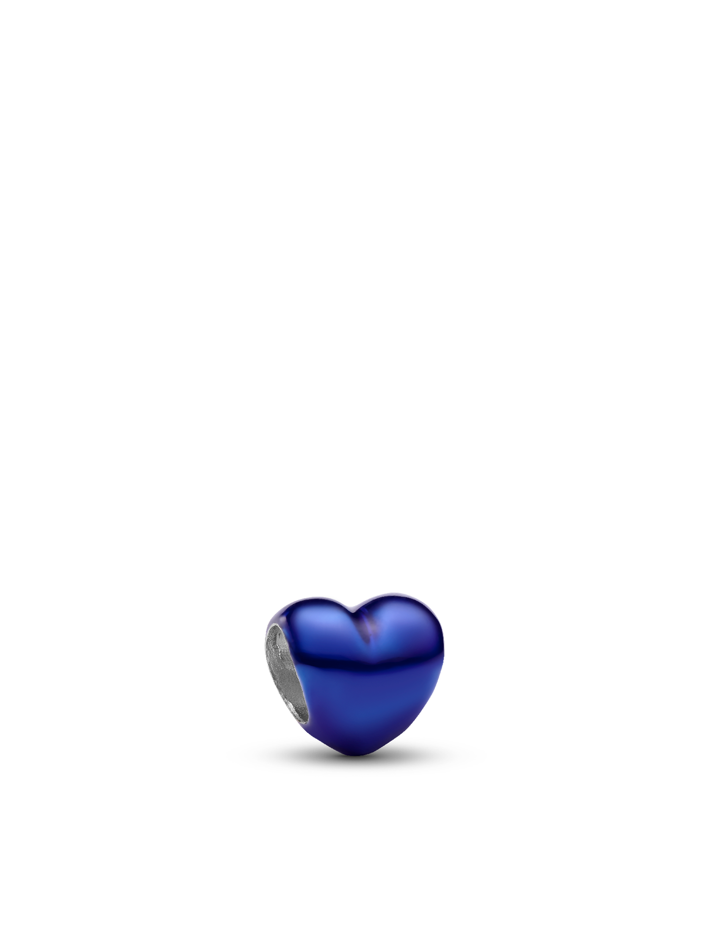 Женский шарм Pandora Blue Heart Mini Charm, цвет: Серебро — фото 1