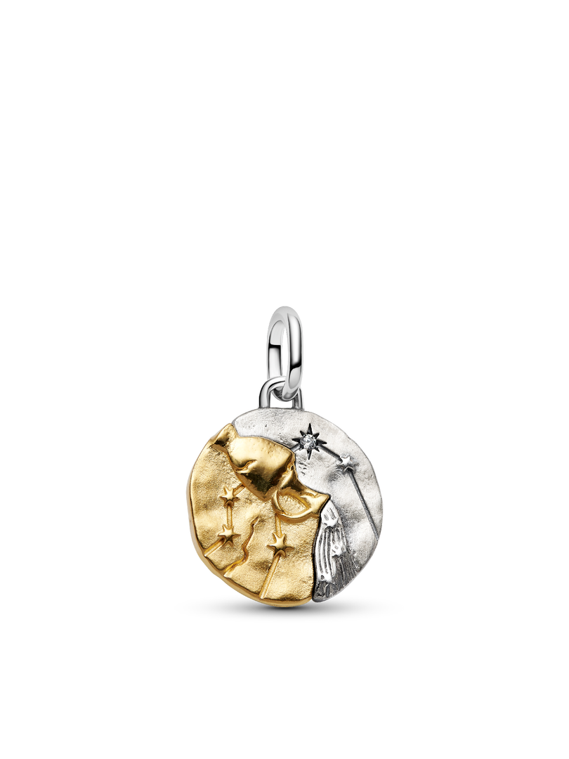 Aquarius Medallion Charm Necklace Set