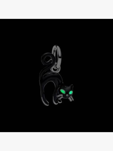 Black Cat Dangle Charm