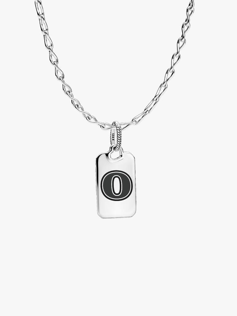 Letter O Rectangle Pendant