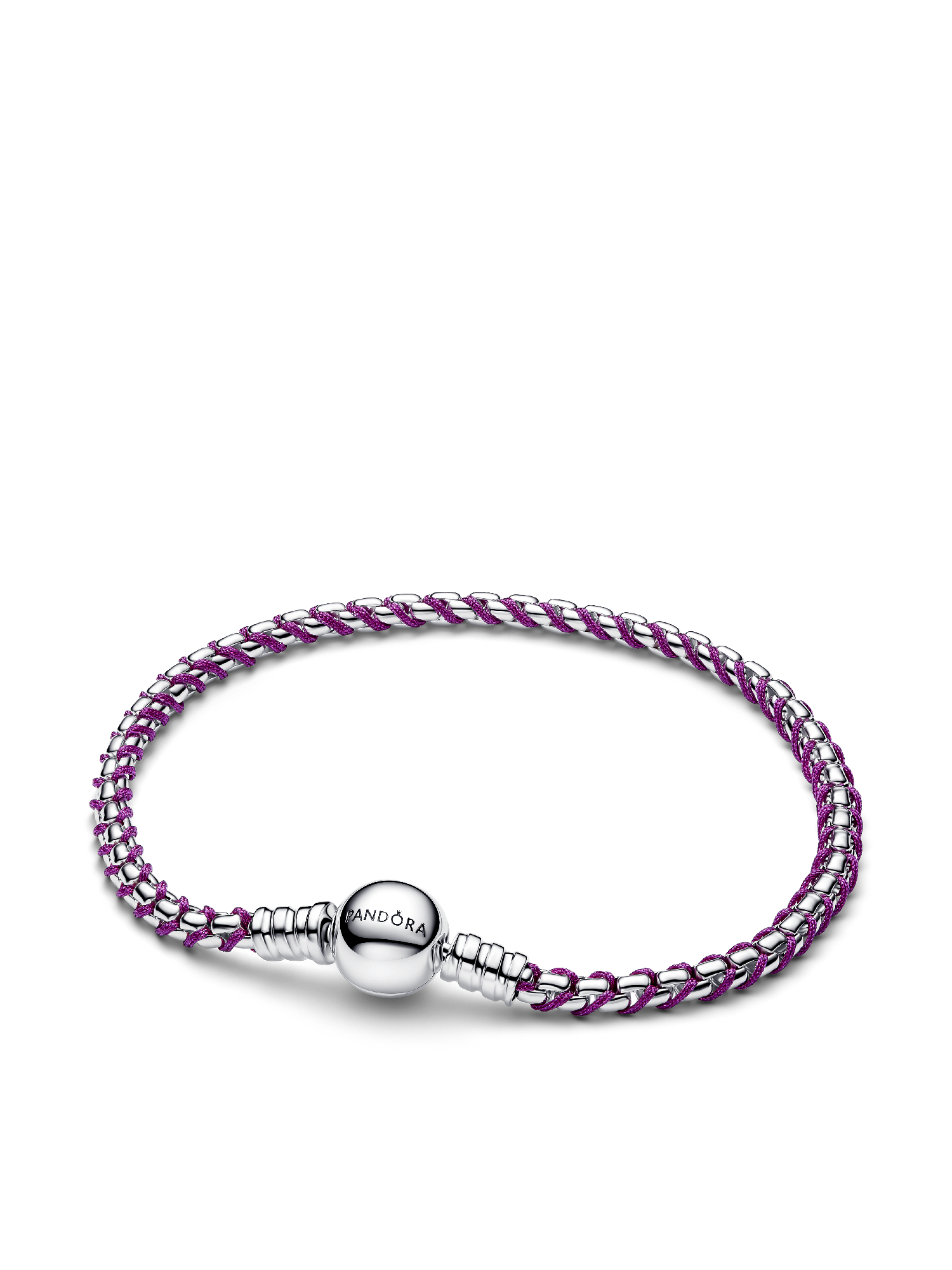 Blue Cord Snake Chain Bracelet | Sterling silver | Pandora US