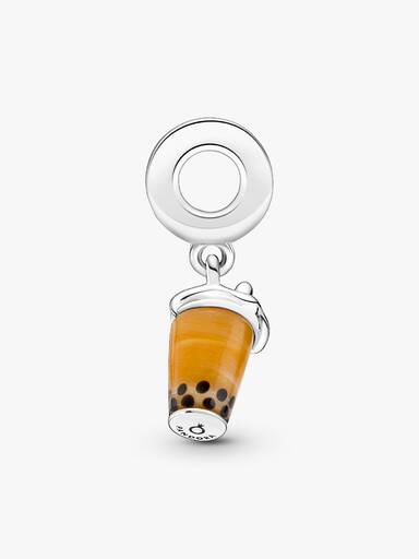 FINAL SALE - Murano Glass Bubble Tea Dangle Charm