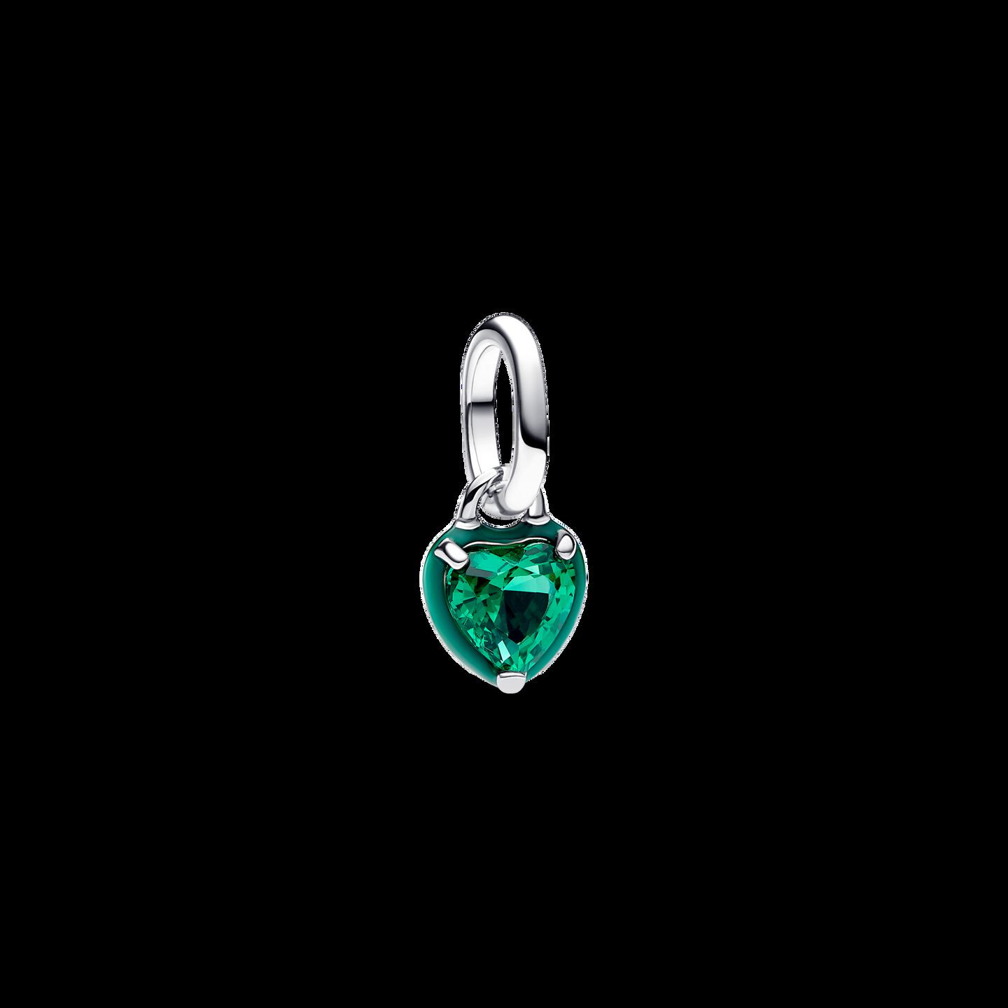 Шарм Pandora ME Green Chakra Heart Mini Dangle Charm, цвет: Серебро — фото 2