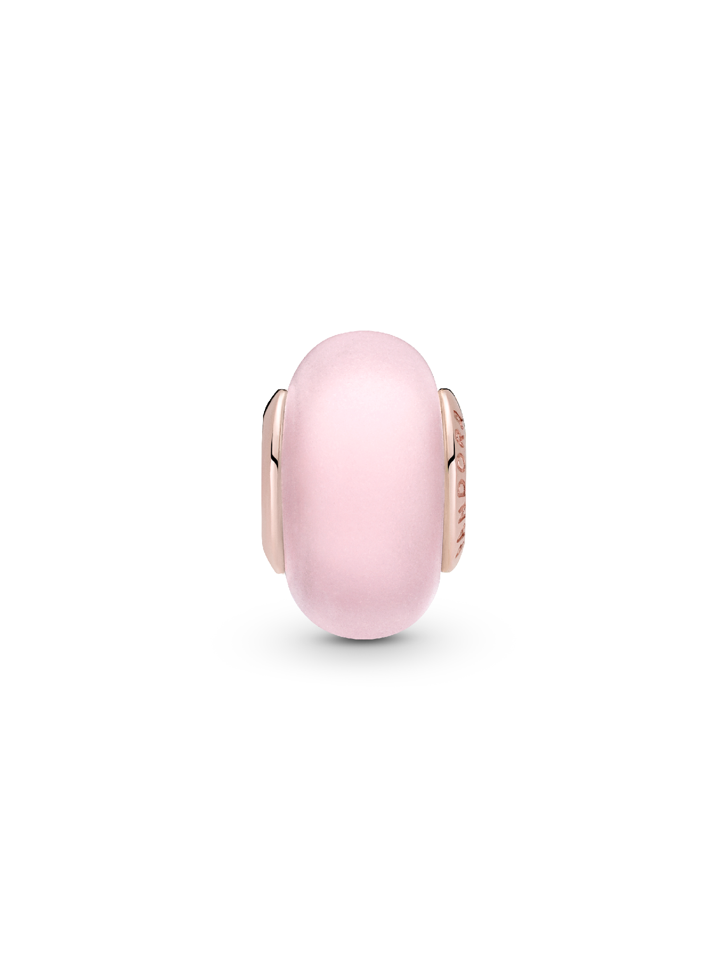 Matte Pink Murano Glass Charm