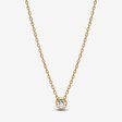 Pandora Era Lab-grown Diamond Bezel Pendant Necklace 0.15 carat tw 14k Gold