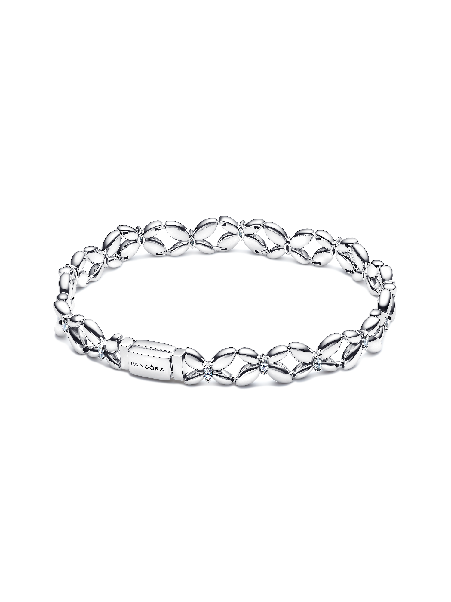 Butterfly Link Bracelet | Sterling silver | Pandora US