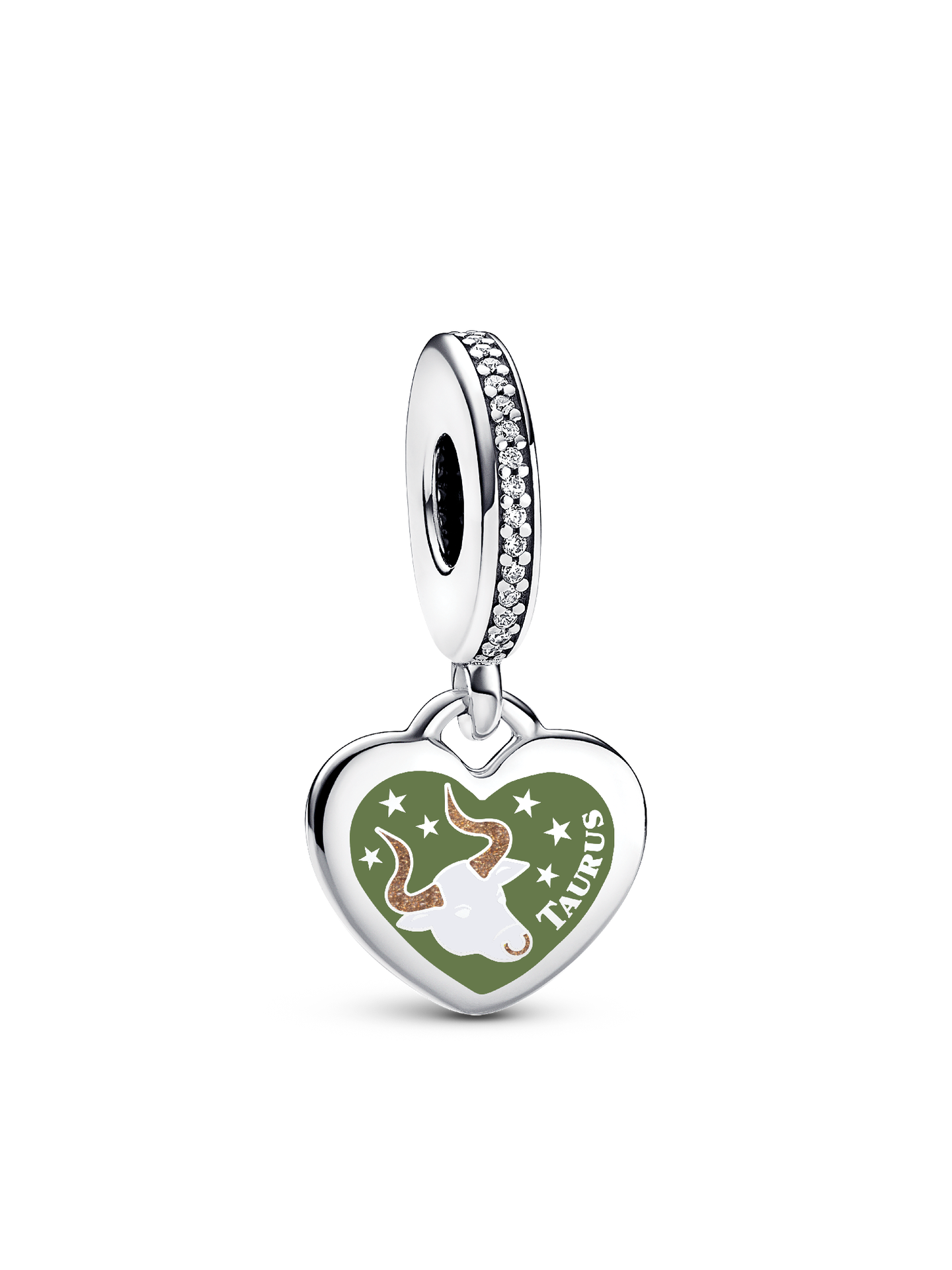 Женский шарм Pandora Taurus Dangle Charm, цвет: Серебро — фото 1