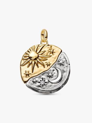 Sun & Moon Oversized Medallion Charm