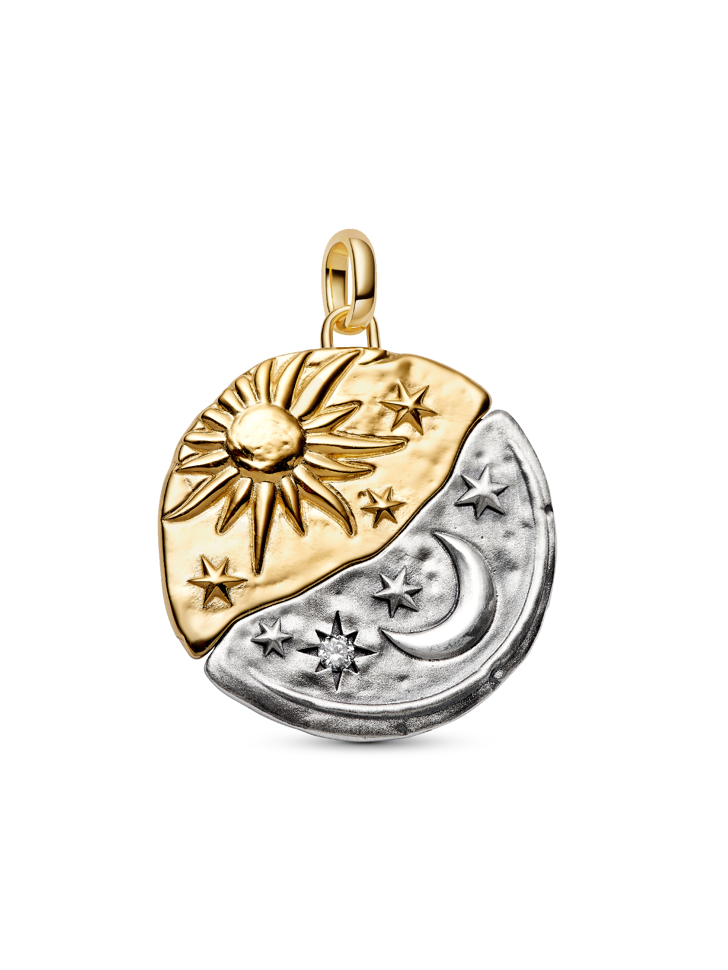 Sun & Moon Oversized Medallion Charm