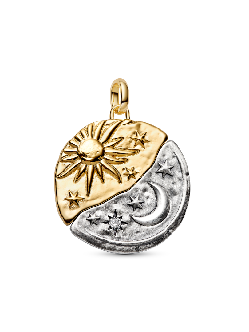 Sun & Moon Oversized Medallion Charm