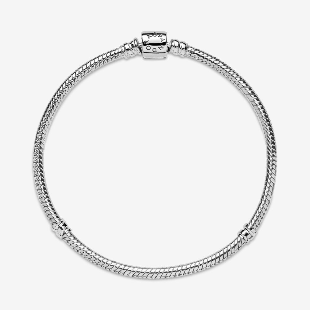 Pandora Moments Barrel Clasp Snake Chain Bracelet | Sterling ...