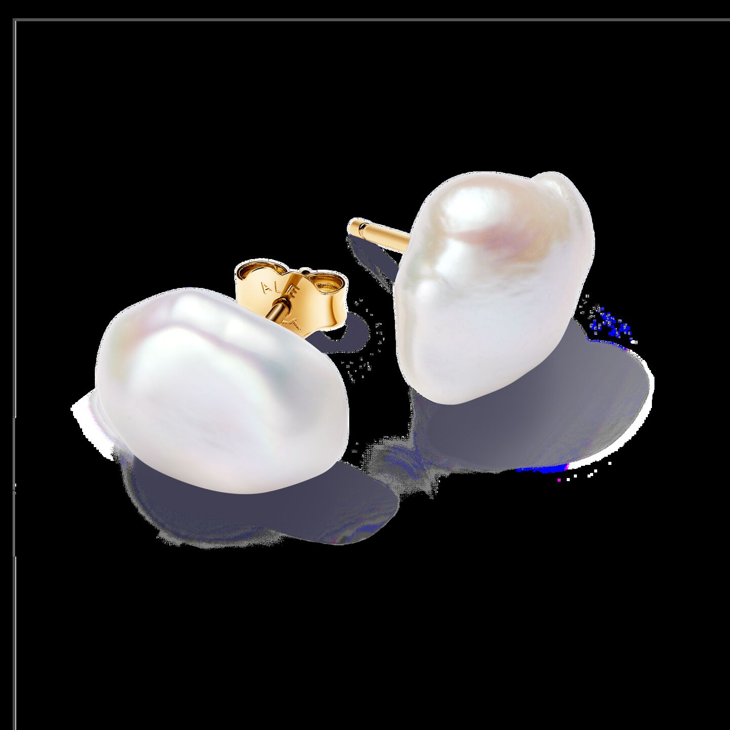 Женские серьги Pandora Baroque Treated Freshwater Cultured Pearl, цвет: Позолоченный — фото 2