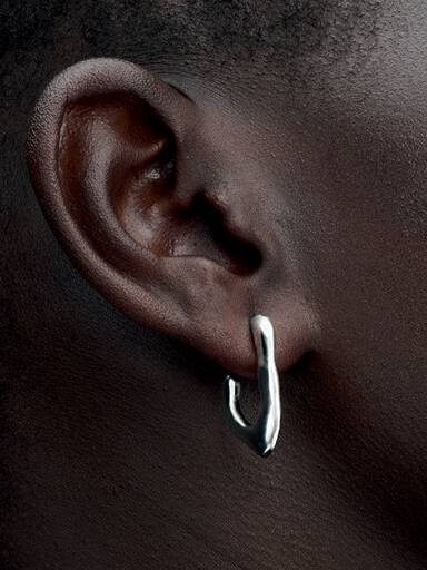 FINAL SALE - Organically V-shaped Open Hoop Earrings