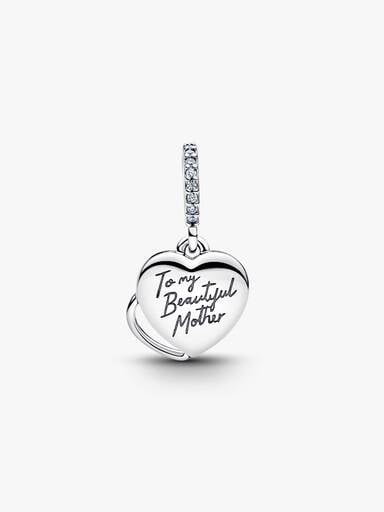 Beautiful Mother Double Dangle Charm