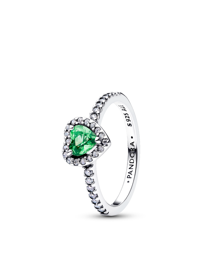 Jewel Tones Elevated Hearts Ring Trio