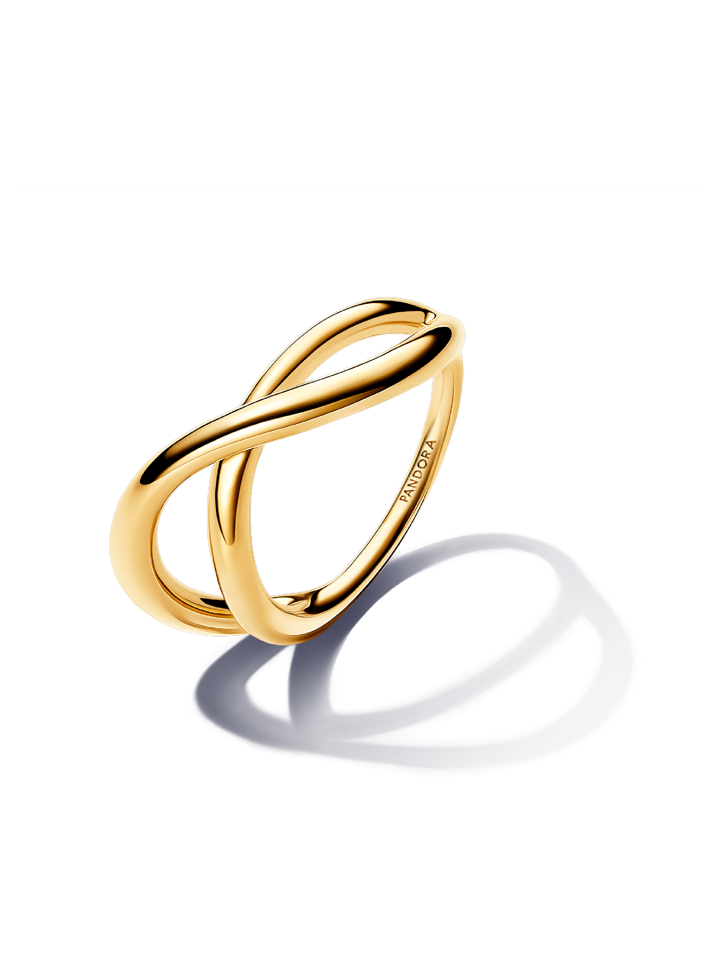Женское кольцо Pandora Organically Shaped Infinity, Gold plated, цвет: Позолоченный — фото 1