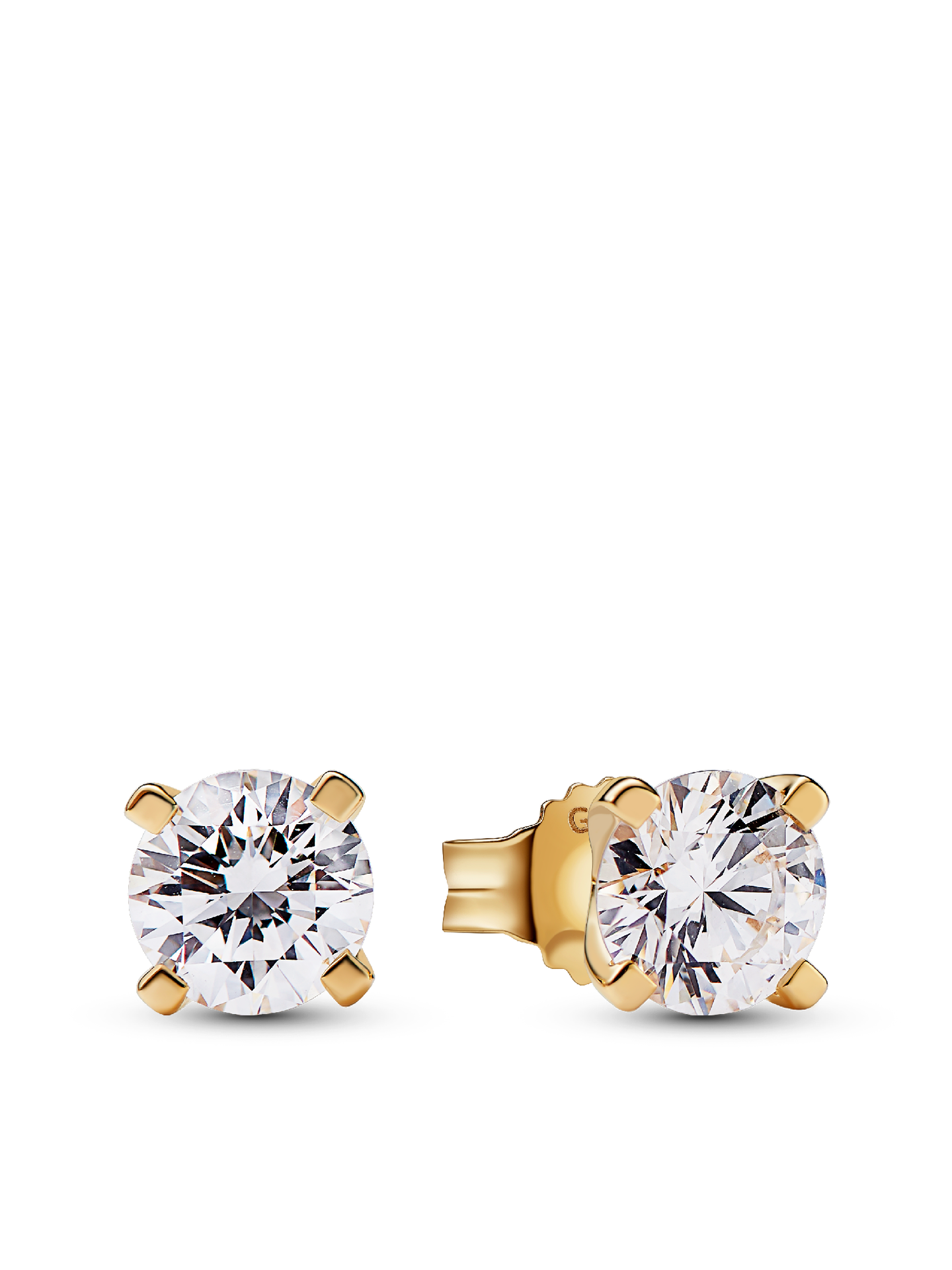 Женские серьги Pandora Era 14k Gold Lab-grown Diamond, цвет: Золотой — фото 1