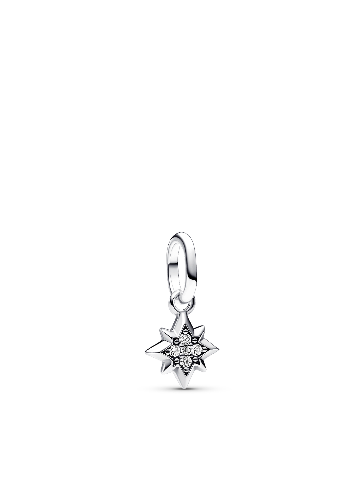 Шарм Pandora Star Mini Dangle Charm, цвет: Серебро — фото 1