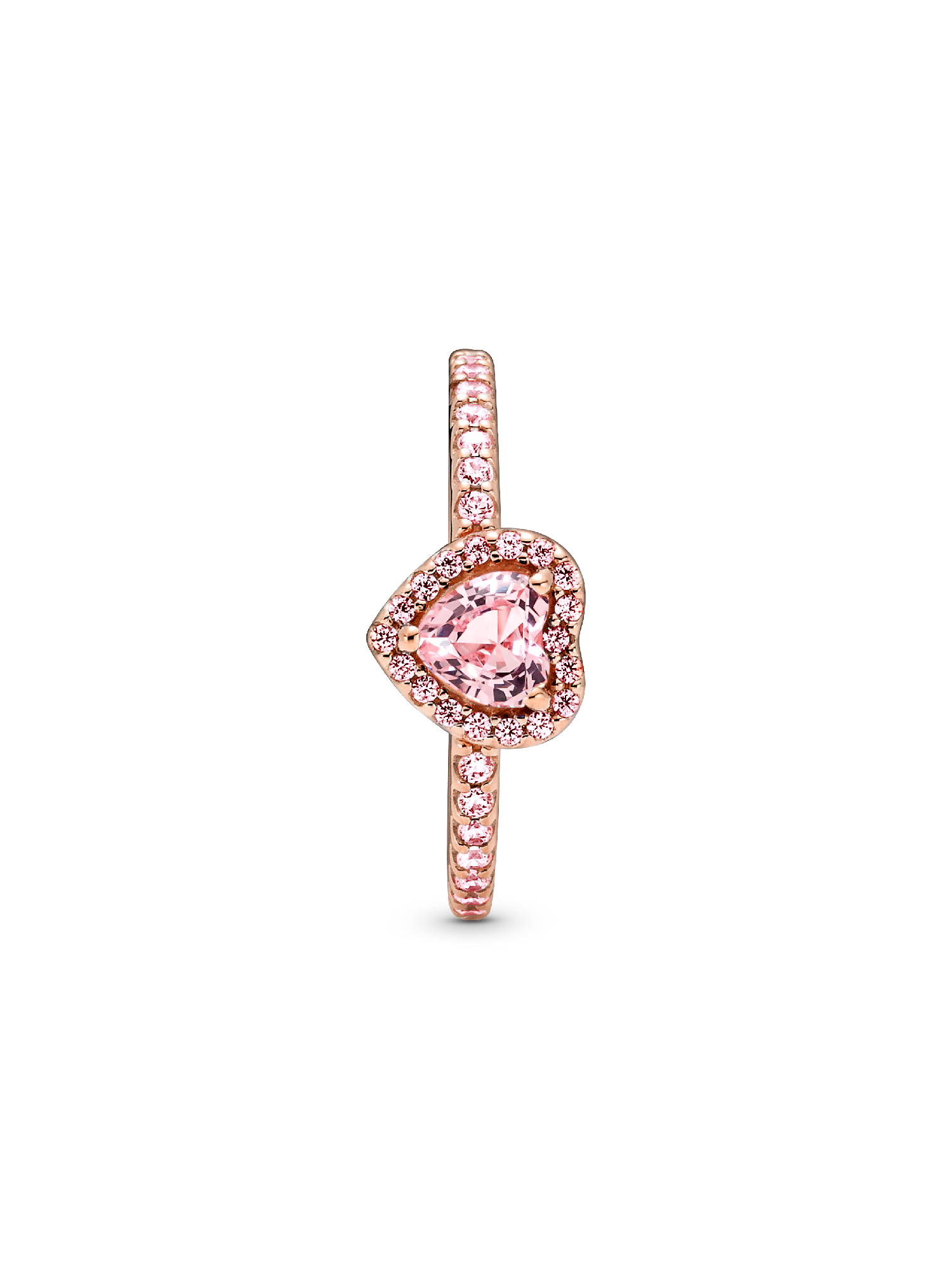 Sparkling Elevated Heart Ring