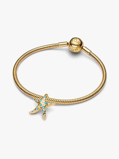 FINAL SALE - Sparkling Blue Starfish Dangle Charm