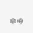 FINAL SALE - Snowflake Stud Earrings, Clear CZ