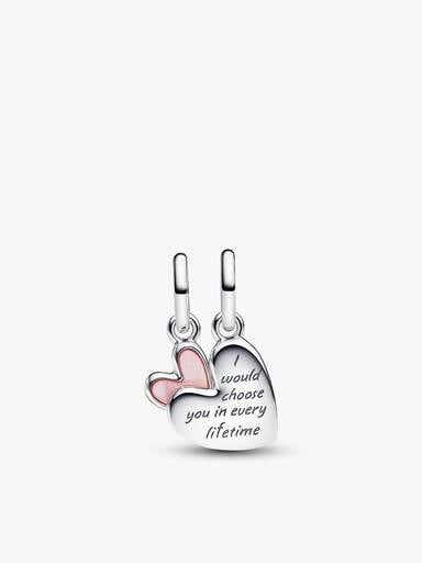 Mother Daughter Dangle Charm Bracelet
