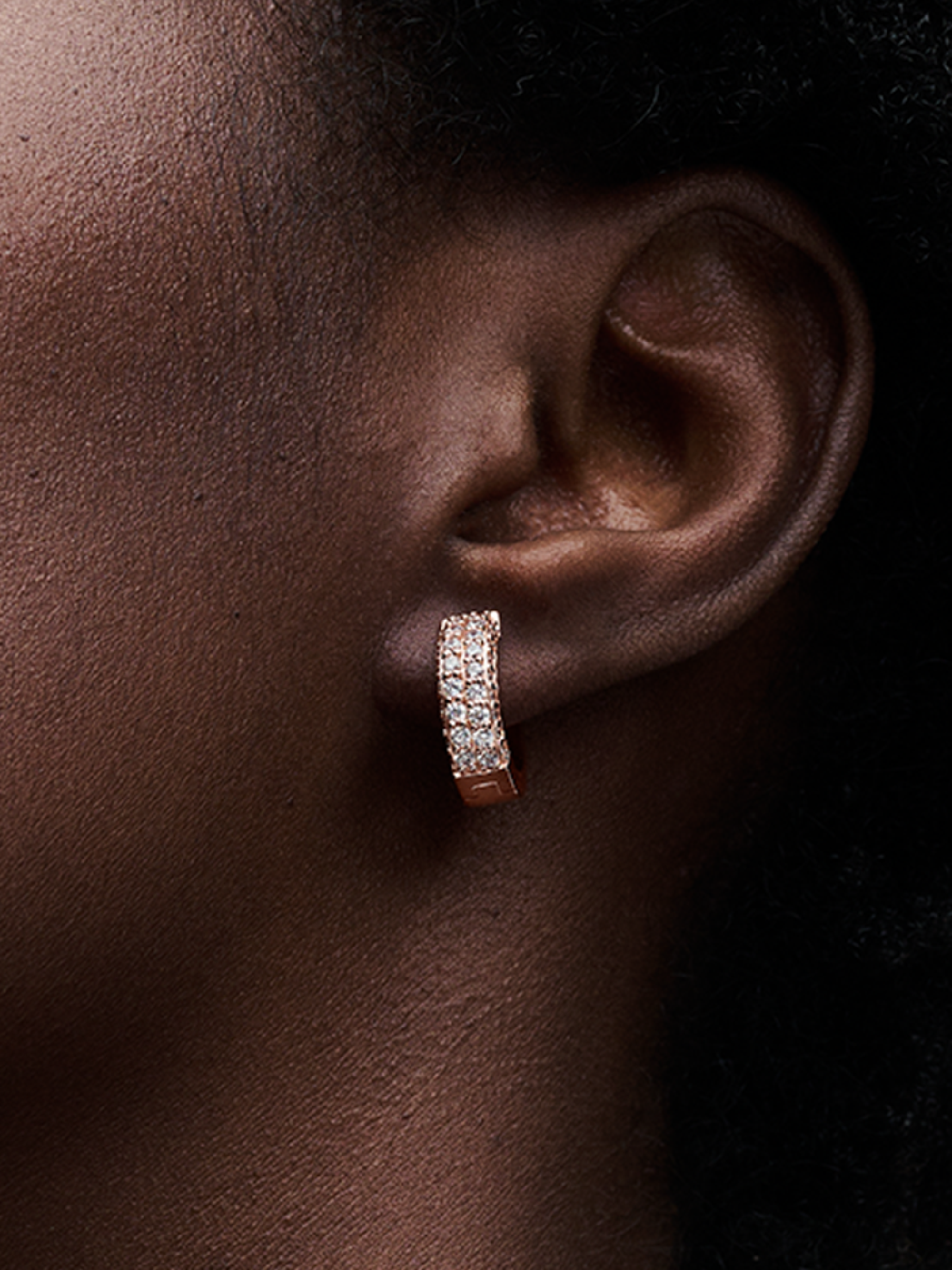 Женские серьги Pandora Timeless Pavé Double-row, цвет: Покрытие розовым золотом — фото 3
