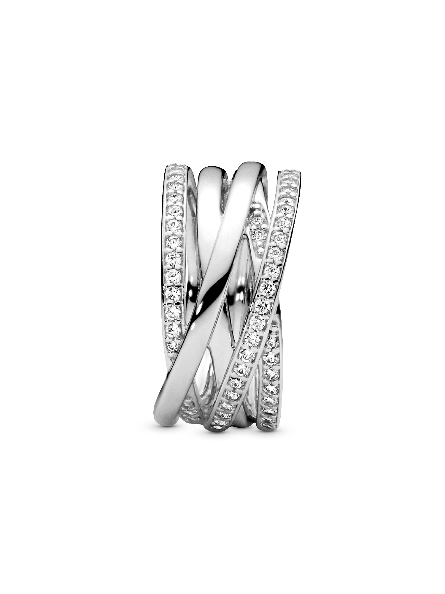 Sparkling & Polished Lines Ring | Sterling silver | Pandora US