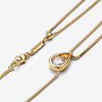 Pandora Infinite Lab-grown Diamond Double Chain Collier Necklace 0.75 carat  tw 14k Gold