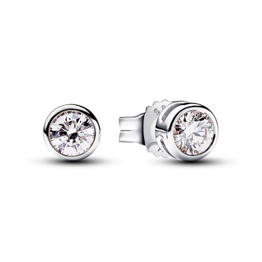 Pandora Era Lab-grown Diamond Bezel Stud Earrings 0.30 carat tw Sterling Silver