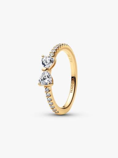 Sparkling Clear Bow Ring