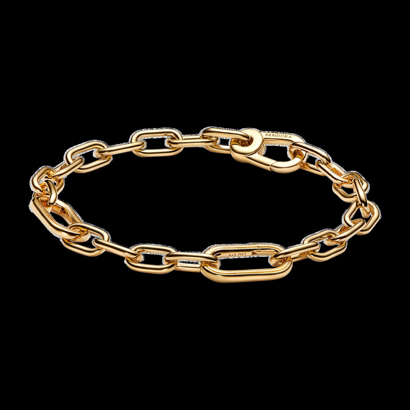 Женский браслет Pandora Small-Link Chain, Gold plated #569662C00, цвет: Позолоченный — фото 2