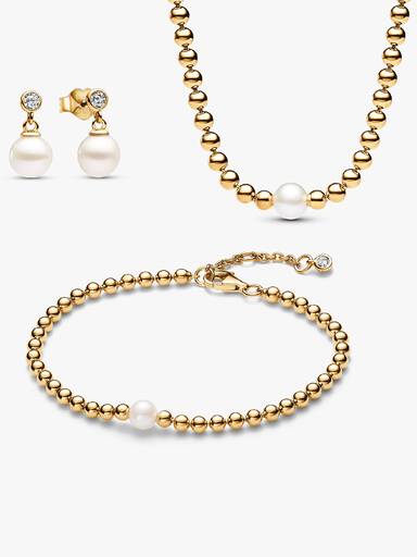 Treated Freshwater Cultured Pearl & Beads Jewelry Set